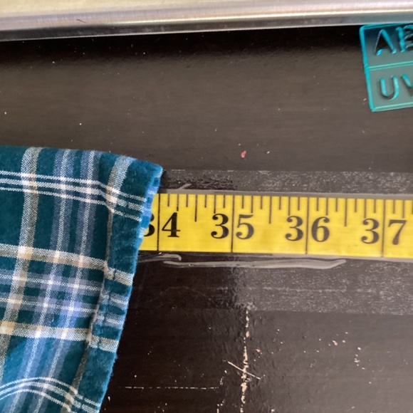 Carhartt men’s shirt blue green plaid short sleeve button front medium - Picture 8 of 8